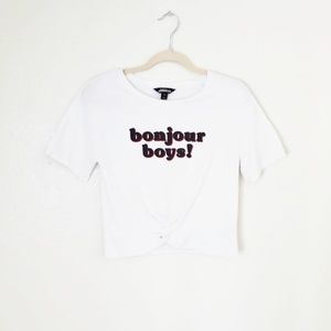 Project Runway Twist Front CropTop